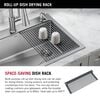 25&rdquo; Stainless Steel Workstation Kitchen Sink Drop-In Undermount Single Bowl with WorkFlow&trade; Ledge and Accessories